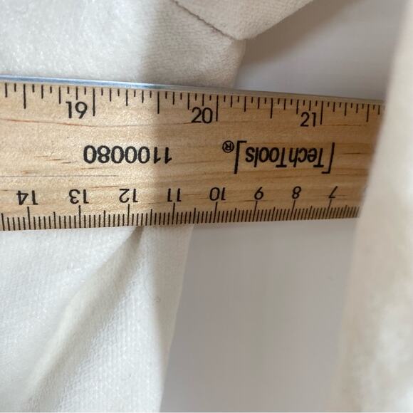 Talbots Blazer Velveteen Cream Professional Office Dressy Mature Minimalist 16 - Picture 7 of 7